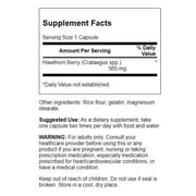 Swanson Hawthorn Berry Supplement- Antioxidant Flavonoids (250 Capsules, 565 mg each) 2 Pack