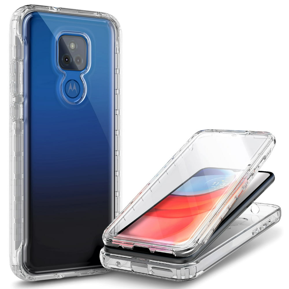 Motorola Moto G Play 2021 Case, with Builtin Screen Protector, Nagebee