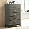 thumbnail image 6 of Roundhill Furniture Stout Contemporary 5-Drawer Chest - Gray, 6 of 6