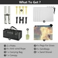thumbnail image 4 of Wobogo White Maned Lions Beach Tent Camping Sun Shelter 110 x 125in UPF50+ Outdoor Shade for Trips Fishing Picnics, 4 of 7