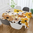 thumbnail image 2 of Yayeee Tablecloths 54" x 54" Rectangle Wrinkle Resistant Party Table Cover, Yellow Flowers, 2 of 8