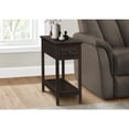 thumbnail image 3 of Accent Table - 2 Tier - Side Table  - Storage Drawer - Brown Veneer, 3 of 4