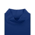 thumbnail image 5 of Runhomal Men's Solid Mock Neck Gymnastics Leotard Press Button Crotch Leotard T-Shirts Bodysuit Royal Blue XXL, 5 of 7
