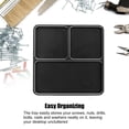 thumbnail image 3 of Metal RC Screw Tray, Aluminum Alloy  Suction Screw Fitting Disk RC Repair Tool for RC Car Boat Model Airplane, 3 of 8