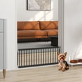 thumbnail image 2 of PawHut 26"-37" Dog Gate, 14" Tall Pet Gate with 2 Extension, Black, 2 of 10