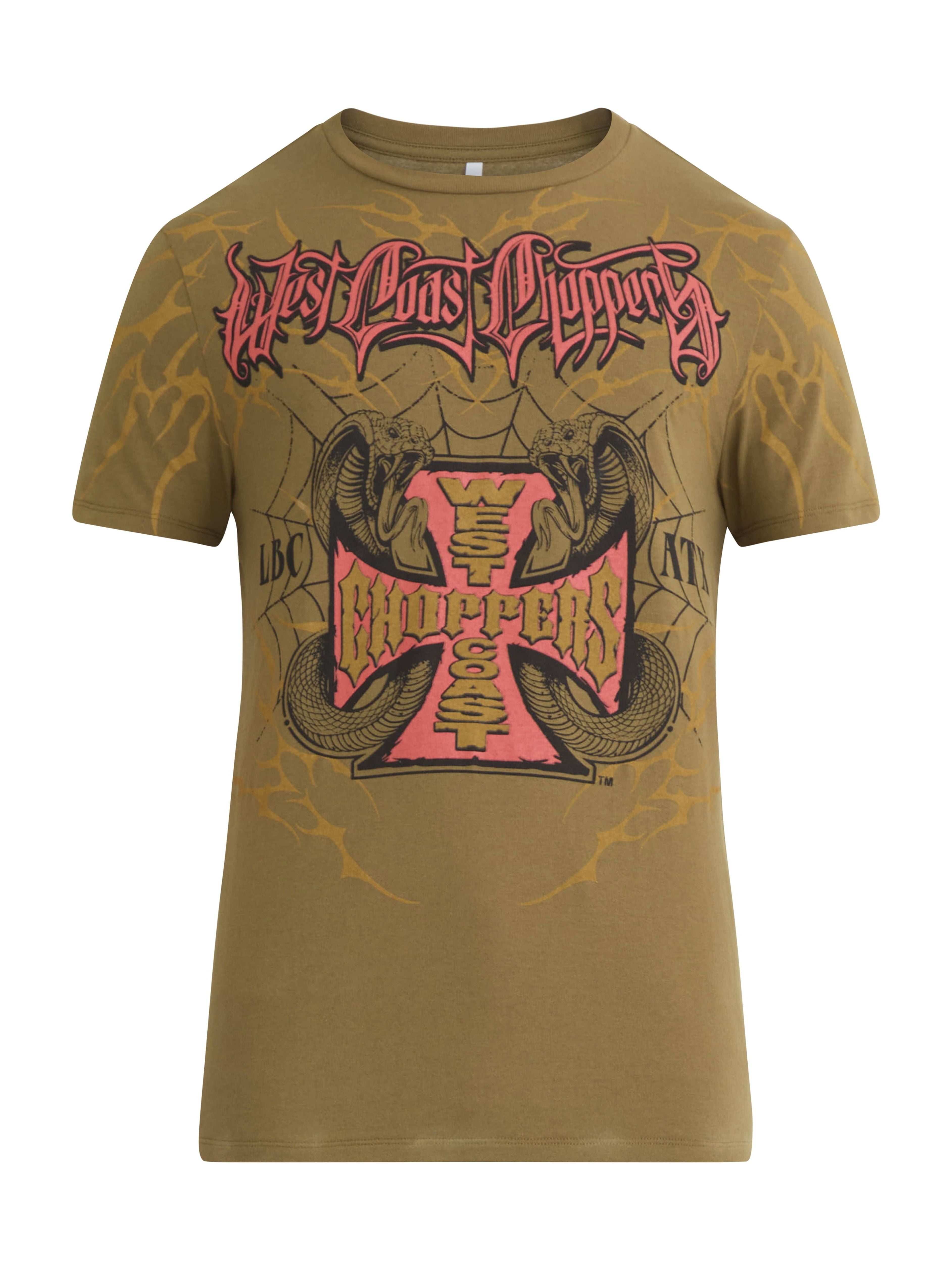 West Coast Choppers Men's Graphic Tee with Short Sleeves, Sizes S-3XL