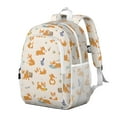 thumbnail image 2 of Cartoon Corgi Backpack for School,Cute School Bag,Schoolbag with Adjustable Shoulder Straps & Padded Back,15"x11.42"x5.5", 2 of 6