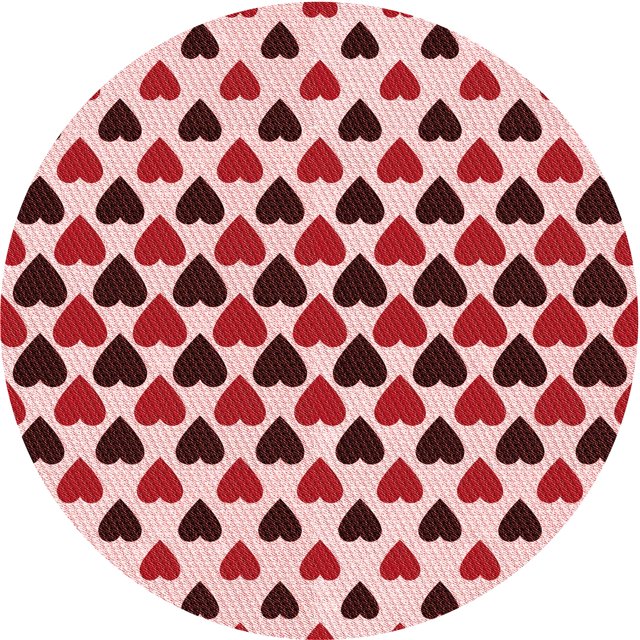Ahgly Company Tapis Rond Lavable en Machine Intérieur Transitionnel Rose Profond, 5 Pieds Rond