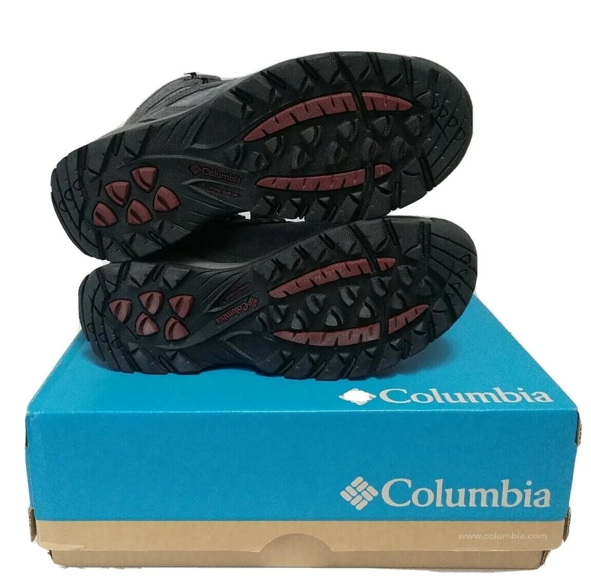 Nib Columbia 1926701 011 Men M Yoncalla Suede Waterproof Black shark Boots Sz. 7 Walmart