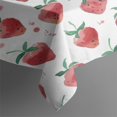 thumbnail image 4 of Strawberry Plants Fruit Watercolor Rectangle Tablecloth 60"x102",Waterproof Polyester Rectangle Table Cloth, Wipeable Spillproof Polyester Tablecloth for Dining, Camping, Indoor and Outdoor, 4 of 6