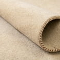 thumbnail image 5 of 4.5' x 6.25' Beige Solid Hand Knotted Rectangular Wool Area Throw Rug, 5 of 8