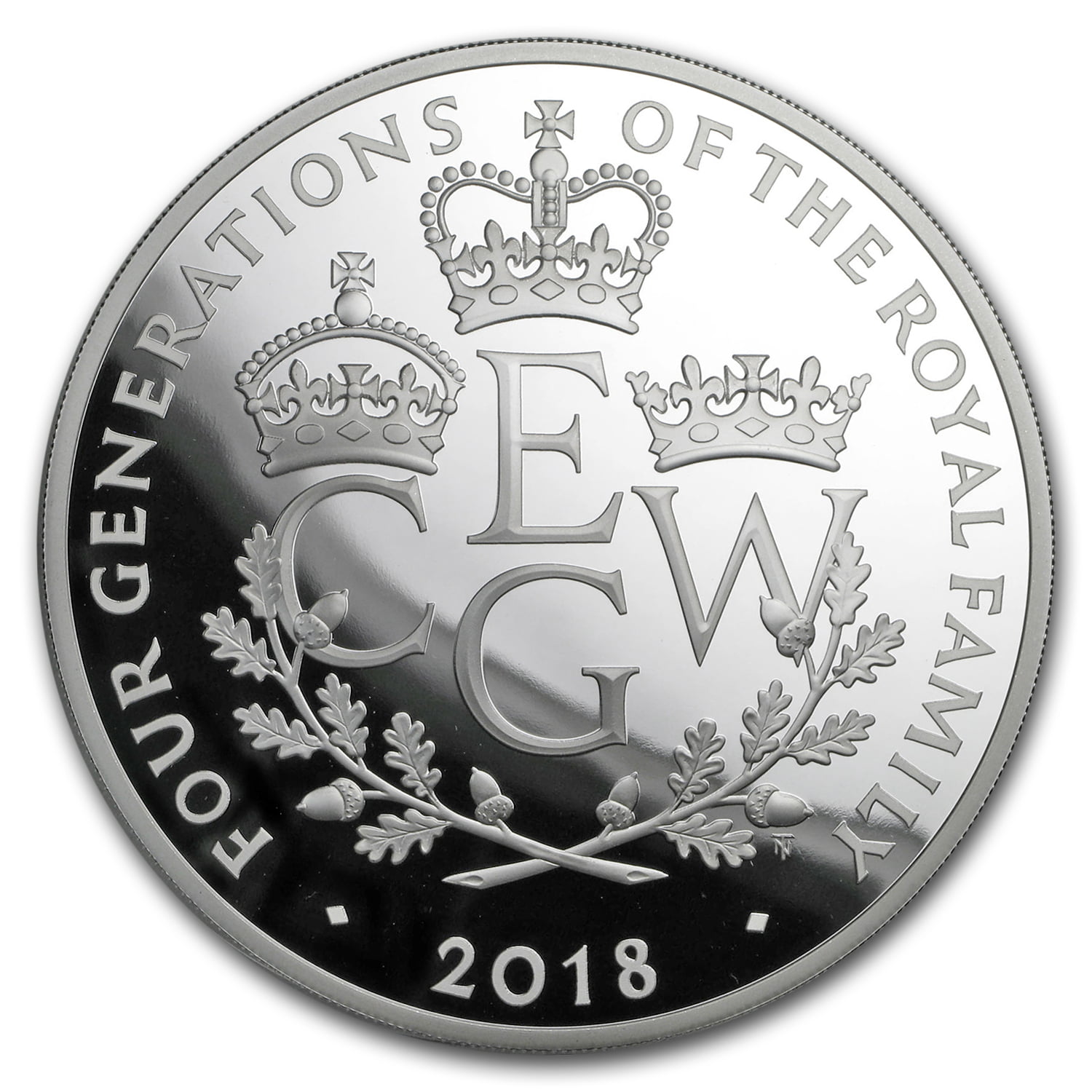 SKU#162453 2018 Great Britain 5 oz Proof Silver Four Generations 