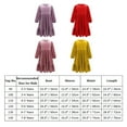 thumbnail image 3 of IDOPIP Kids Girls Vintage Velvet Christmas Dress Long Sleeve Wedding Casual Gown Winter Fall Clothes, 3 of 3
