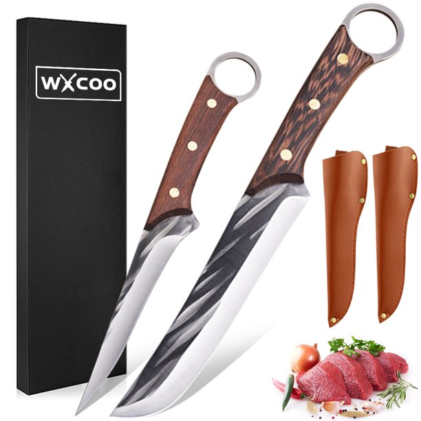 Hand Kitchen Knife Meat Butcher Full Tang Chef Knives High