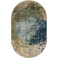 thumbnail image 3 of Unique Loom Estrella Collection Area Rug - Vella (5' x 8' Oval Blue/Gray), 3 of 7