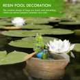 thumbnail image 2 of Frogs Figurines Resin Frogs Statue Pond Landscape Ornament Yard Water Pool Decor, 2 of 3