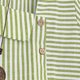 thumbnail image 4 of mfyjkho Tops Deportivos Para Mujer, Camisa De Manga Corta Con Botones Y Pétalos De Lino A Rayas Para Mujer, Talla Grande Tops Para Salir Para Mujer Xxl, 4 of 6
