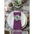 thumbnail image 2 of Dark Purple Retro Greek Key Cloth Napkins Set of 8 Reusable Dinner Napkins, Geometric Greece Ancient Farmhouse Cocktail Napkin Washable Table Napkins for Wedding/Holiday Party/Baby Shower 20"x20", 2 of 7