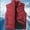 c01Red, variant on USNSM Men's Casual Solid Color Thickened Down-Filled Cotton Vest Winter Warm Coat Sleeveless Padded Gilet Jacket Red XL