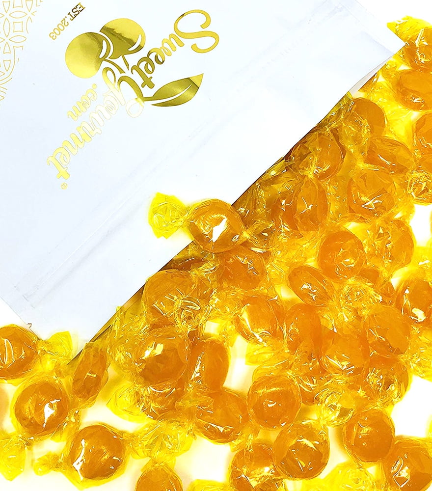 SweetGourmet Butterscotch Buttons, Arcor Premium Bulk Wrapped Hard Candy, 4 Pounds