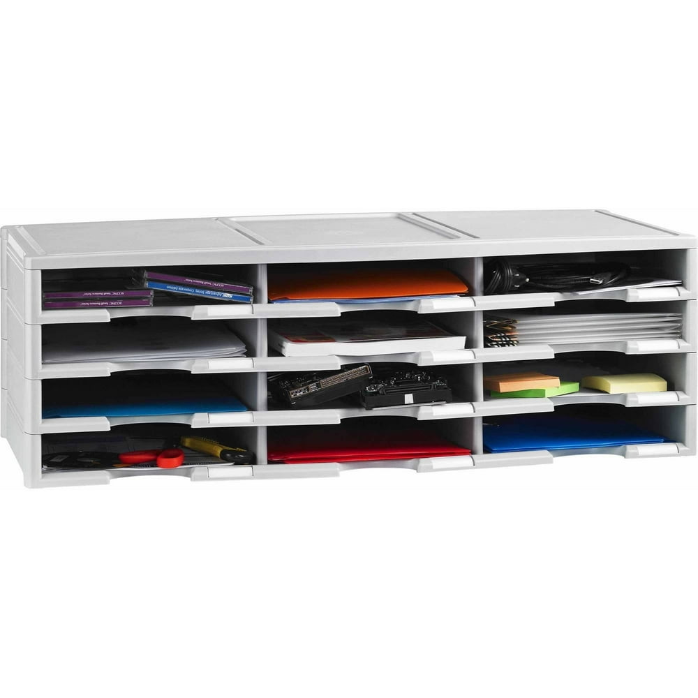 Storex Literature Organizer/Document Sorter, Gray