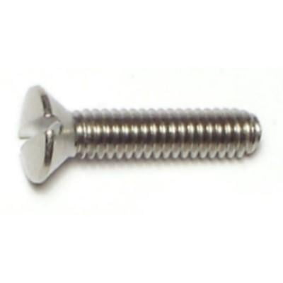

#8-32 x 3/4 18-8 Stainless Steel Coarse Thread Slotted Oval Head Machine Screws MSOSS-106