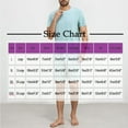 thumbnail image 3 of lmcalzta Mens Lounge Sets Summer Pajamas 2 Piece Outfits Soft Tshirts and Shorts Loungewear Lightweight Sleep Sets, 3 of 4