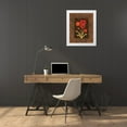 thumbnail image 4 of Paul Brent 15x18 White Modern Wood Framed Wall Art Titled - Damask Poppy, 4 of 5