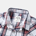 thumbnail image 3 of Dubinik® Western Shirts for Men Short Sleeve Plaid Pearl Snap Shirts for Men Button Up Shirt Cowboy Casual Work Shirt, 3 of 6