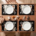 thumbnail image 5 of Sm:)e Ghost Pumpkin Halloween Placemats Set of 4, Halloween Party Kitchen Dining Indoor Outdoor Decorations, 5 of 7