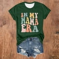 thumbnail image 2 of Fesfesfes Short Tshirts for Women Fashion Women's Casual Short Sleeve Round Neck Printed Ladies Tops Blouse T-Shirts for Women 2XL(US:12), 2 of 3