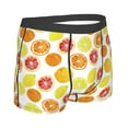 thumbnail image 4 of Uemuo Lemon Orange Pattern Men's Boxer Briefs,Trunk Anti-Chafing,Comfortable, Durable, and Stylish Underwear-Small, 4 of 9
