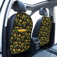 thumbnail image 3 of Naloa Bees and Sunflowers 2Pcs Anti-Kick Back Seat Cover Kick Mat, Car Seat Protector with 3 Storage Pockets, 3 of 8