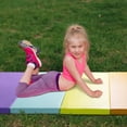 thumbnail image 5 of Kangaroo Hoppers 3' x 6' Kids Gymnastics Mat, Rainbow Tumbling Mats with Carrying Handles, 1" Thickness, 5 of 8