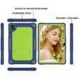 thumbnail image 3 of SOATUTO for TCL TAB 10 5G 10.1" FHD Android 12 Model 9183W For TCL TAB 10s 10.1" FHD Android 10 Tab Model 9081X Case with Shoulder Strap Kids Friendly Case Come Tempered Glass Film (Navy+Green/1 Pcs), 3 of 6