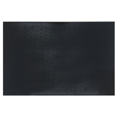 SuperMats - GymMat - Super Heavy Duty Quality - Commercial Grade Solid Vinyl - Home Gym Mat, Black, 48" x 72"