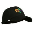 thumbnail image 5 of USA State Kansas Sunflower Embroidered Low Profile Cap - Black OSFM, 5 of 5