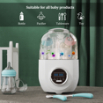 thumbnail image 6 of Bottle Sterilizer and Dryer, Baby Bottle Sterilizer, Electric Steam Sterilize, Universal Fit for All Bottles, Pacifiers, Breast Pumps, with LED Monitor, Auto-off, Drying Rack, Cleaning Tools, 6 of 7
