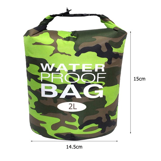 Bolsa De Natación Bolsa de natación de camuflaje bolsa de almacenamiento de saco seco impermeable para senderismo canotaje Sywqhk Libre de BPA