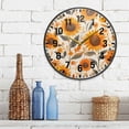 thumbnail image 3 of Yayeee Wall Clock Battery Operated 9.5" Silent Quartz Non-Ticking for Living Room Decor, Watercolor Sunflowers and Leaves, 3 of 8