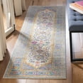 thumbnail image 3 of SAFAVIEH Madison Gabriel Traditional Area Rug, Light Grey/Fuchsia, 9' x 12', 3 of 9