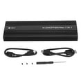 thumbnail image 2 of NVMe  SSD Enclosure, Aluminium Alloy Dual Protocol Type C NVMe SSD Enclosure UASP Protocol  for 2230 2242 SSD, 2 of 7