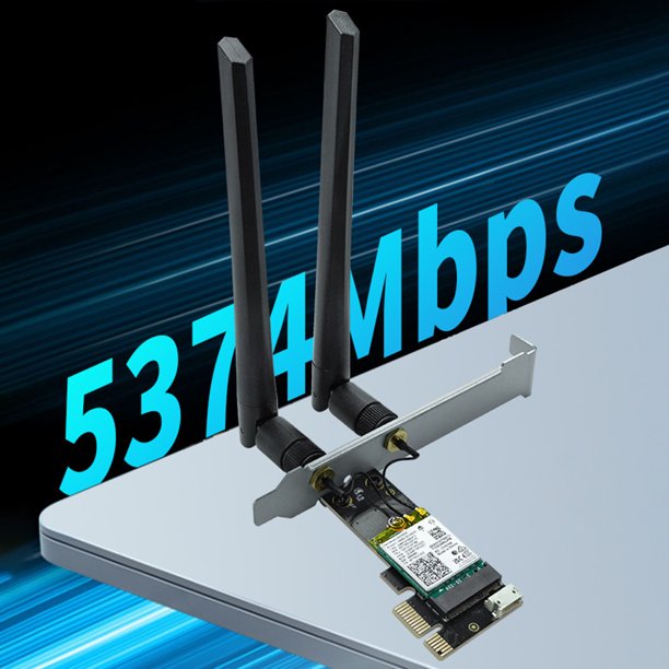WiFi6E PCIE Tarjeta WiFi 5374Mbps Tarjeta de red inalámbrica Compatible con Bluetooth 5.3