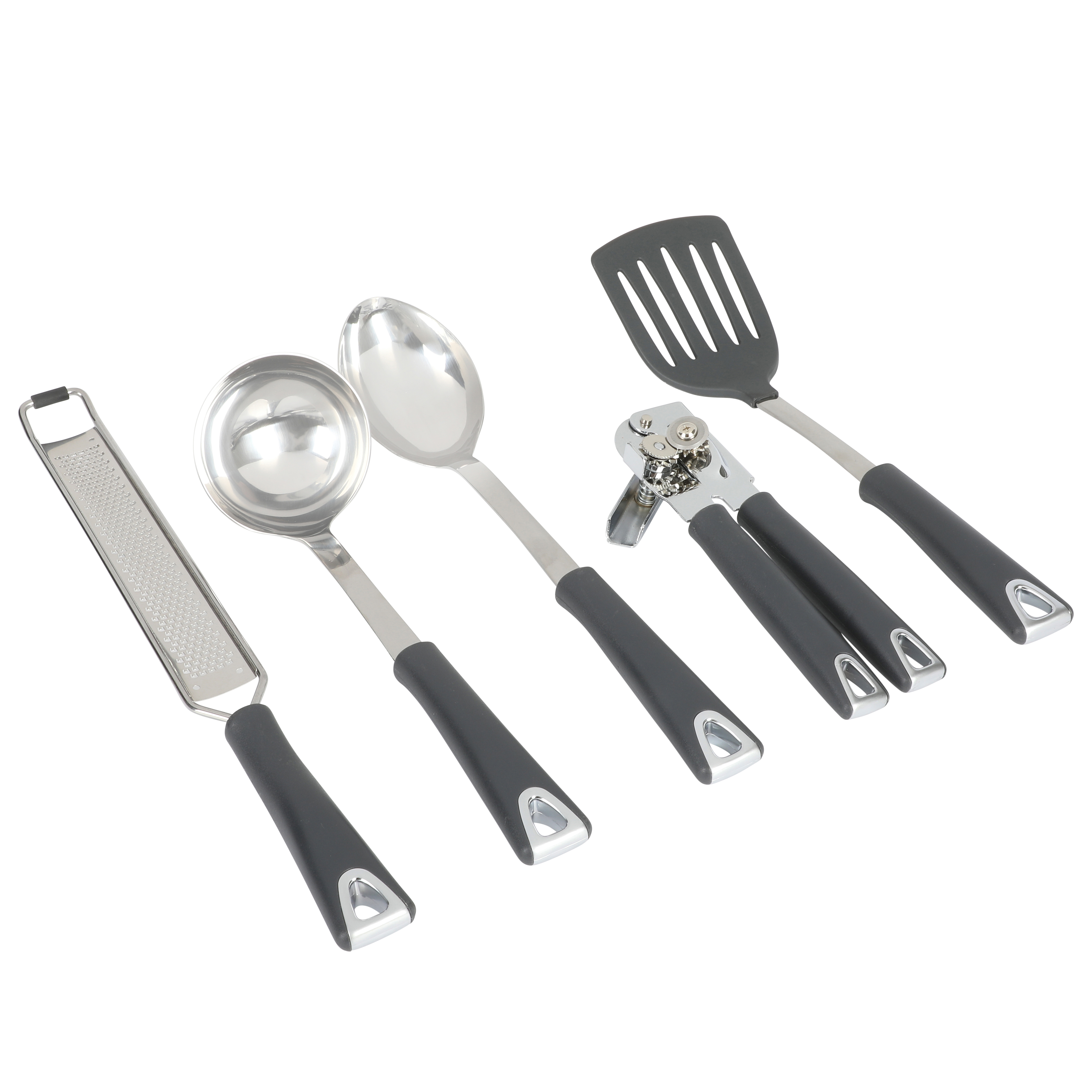 Martha Stewart 5-Piece Sprucedale Stainless Steel Kitchen Tools and Gadget  Set