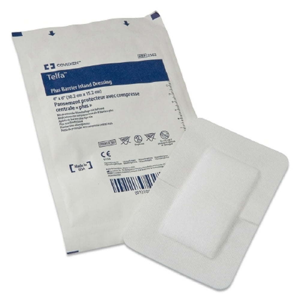 Telfa Plus Adhesive Dressing Telfa Plus 8 X 8 Inch Nonwoven