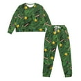 thumbnail image 4 of Yuyamidu 2 Pack Candy Canes Long Sleeve Pajama for Women Green Sleepwear Pjs Nightwear Christmas Pajamas Top and Pants Set with Pockets Daily Wear Clothes Size 2XL, 4 of 7