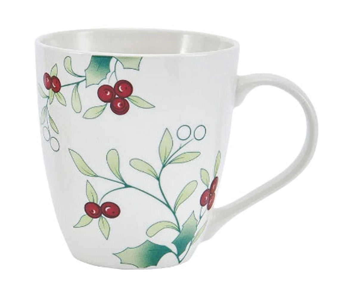 Pfaltzgraff Winterberry Porcelain 18 oz Mug Micro/Macro Set of 2