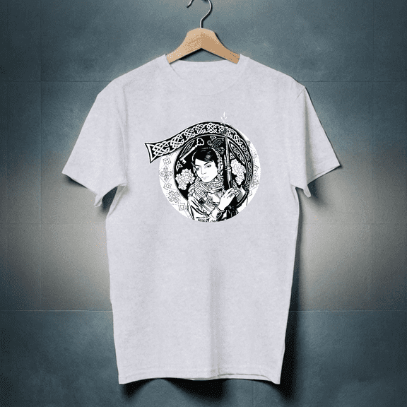 Leila Khaled T-Shirt Short Sleeve Crew Neck