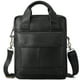 thumbnail image 1 of Bolso bandolera de piel auténtica para hombre, bandolera ajustable, para viajes, trabajo, negocios, 1 of 8