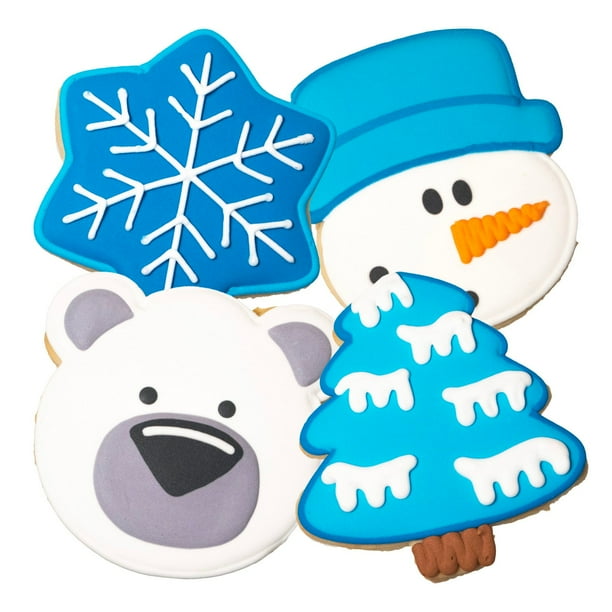 DecoCookies Winter HandDecorated Cookies Vanilla Flavor